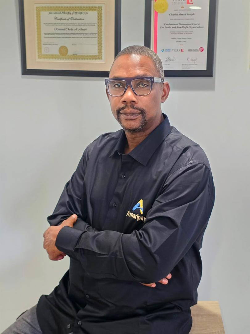 Charles Joseph in a black shirt